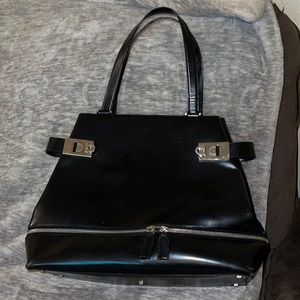 Salvador Ferragamo medium black handbag